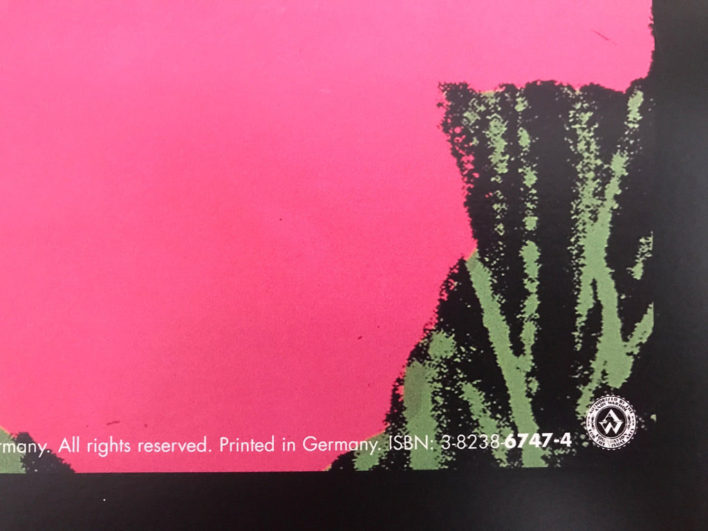 Andy Warhol - "Flowers". Original Museum Exhibition Poster. Framed