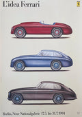 L'Idea Ferrari Exhibition Posters: 1994 Berlin Gallery, Set of Three