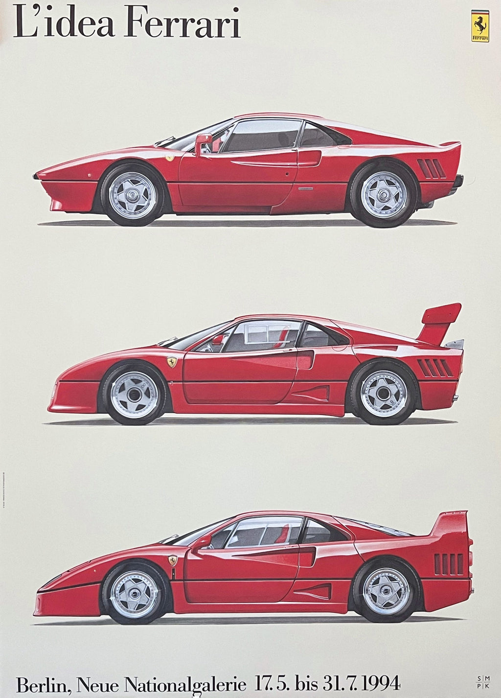 L'Idea Ferrari Exhibition Posters: 1994 Berlin Gallery, Set of Three