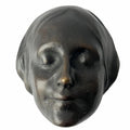 Vintage Bronze Wall Mask "L'inconnue De La Seine”. The Unknown Woman from the Seine.