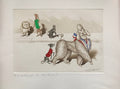 Boris O’Klein — “He Doesn’t Realise It’s Miss France” (Il ne sent pas que c’est Miss France), Signed Hand-Coloured Etching, Dirty Dogs of Paris