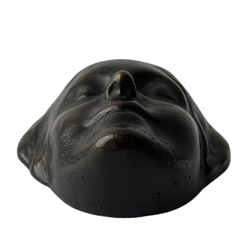 Vintage Bronze Wall Mask "L'inconnue De La Seine”. The Unknown Woman from the Seine.