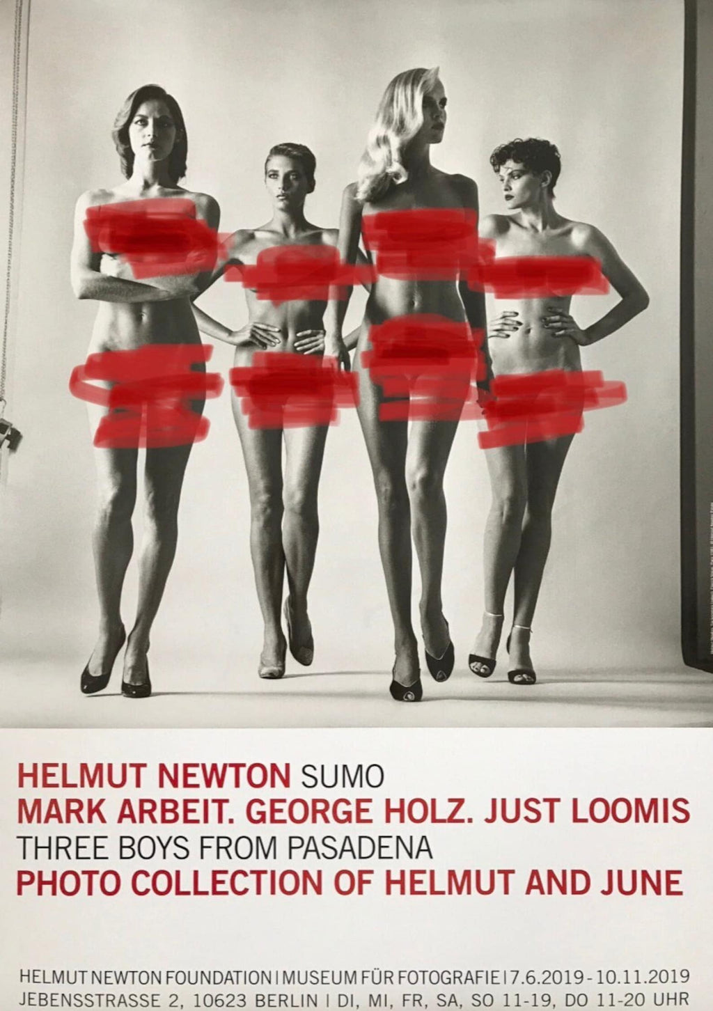 Helmut Newton, They Are Coming, Exhibition Museum Poster