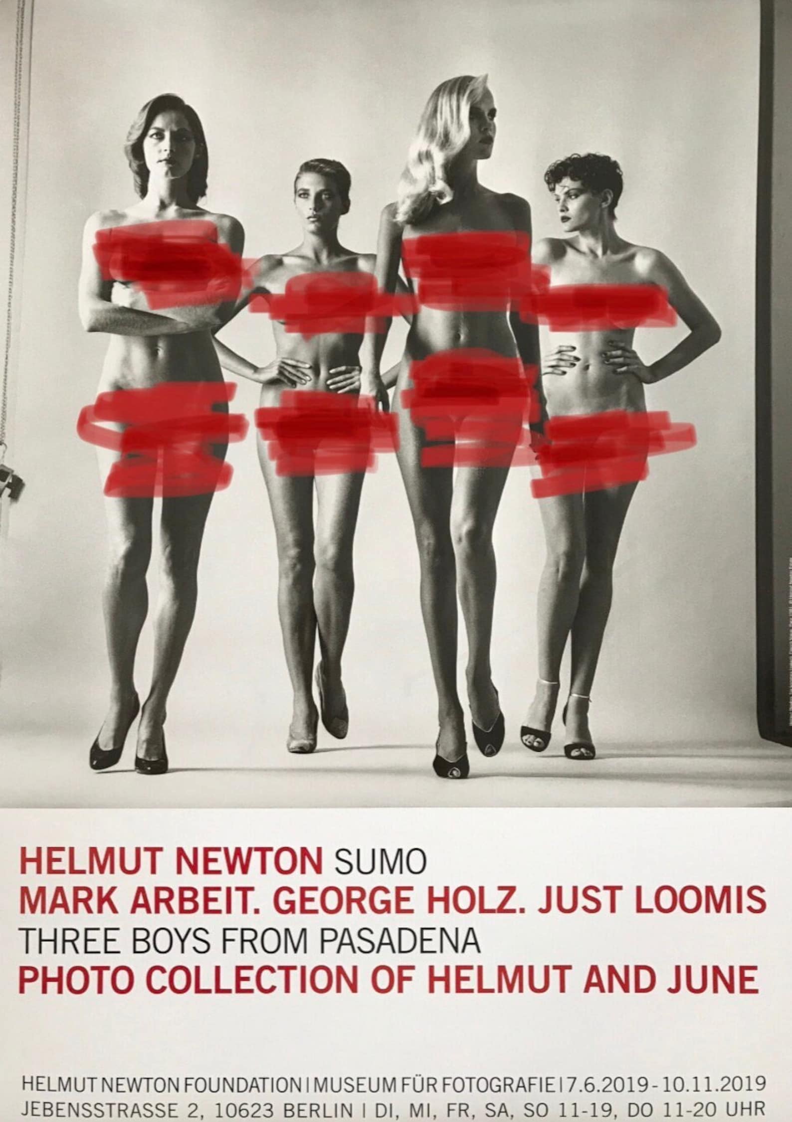 Helmut Newton, They Are Coming, Exhibition Museum Poster