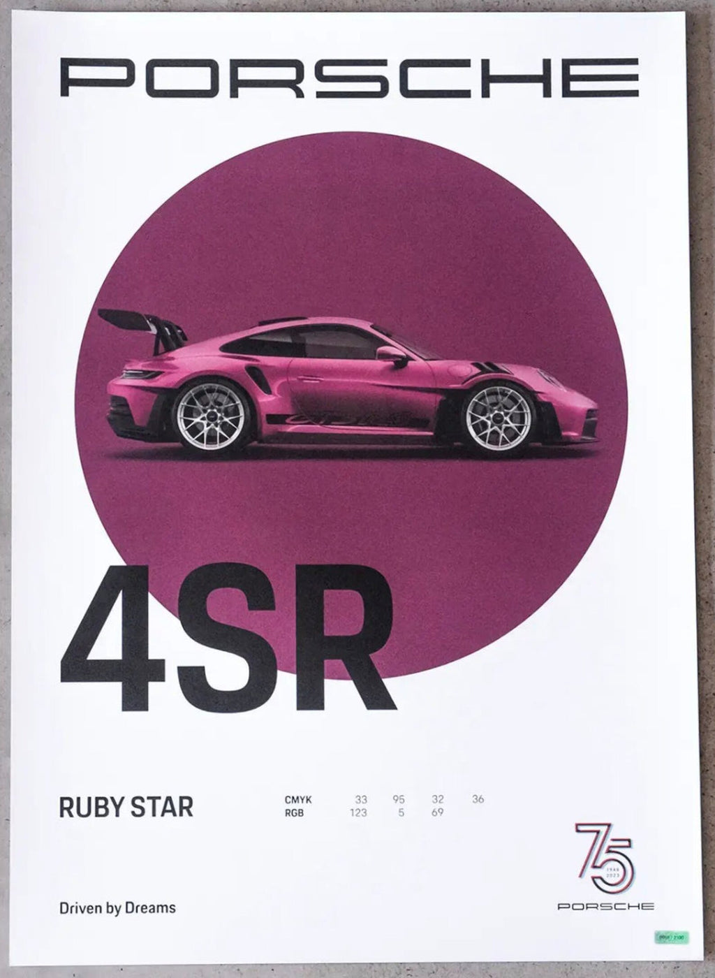 Porsche 911, Set of 4 Original Posters, Limited Editions