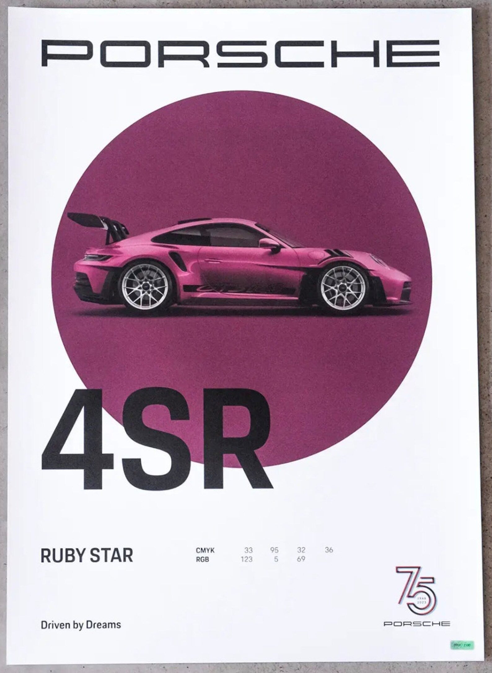 Porsche 911, Set of 4 Original Posters, Limited Editions