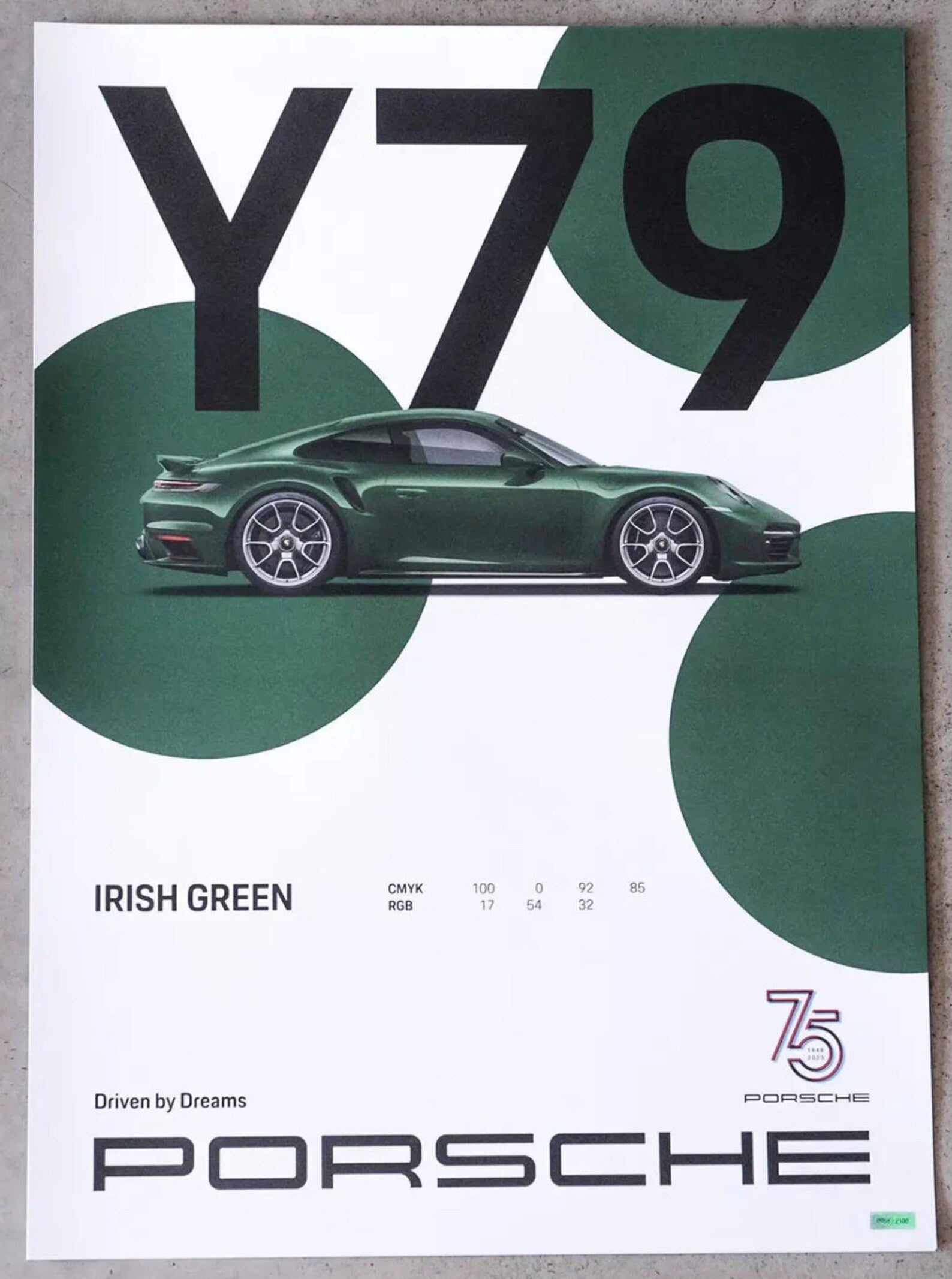 Porsche 911, Set of 4 Original Posters, Limited Editions