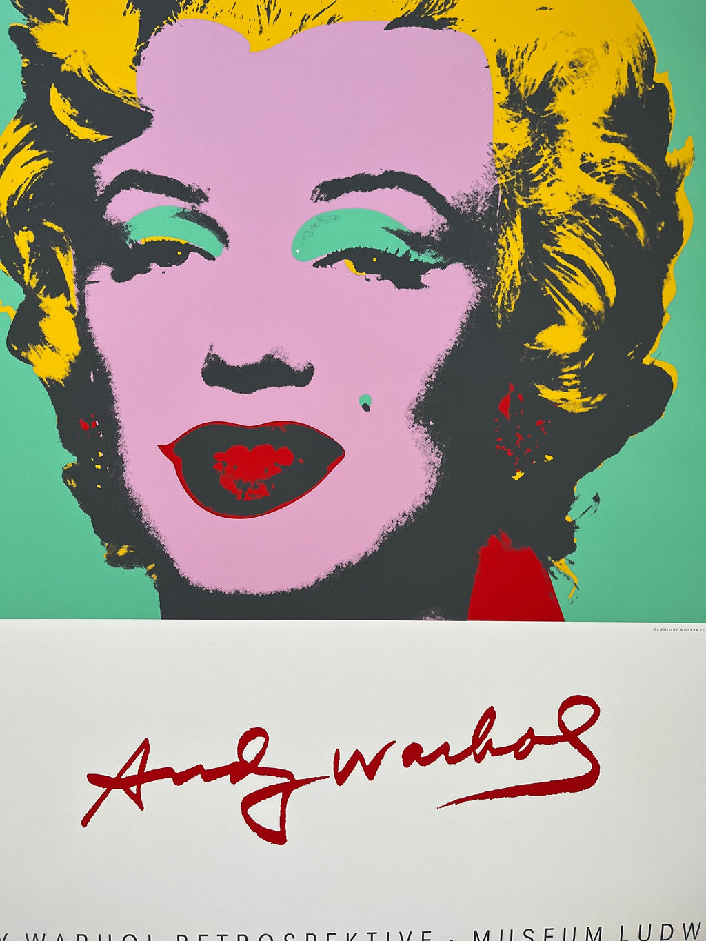 Andy Warhol - "Marilyn". ScreenPrint.  Original vintage advertising poster.