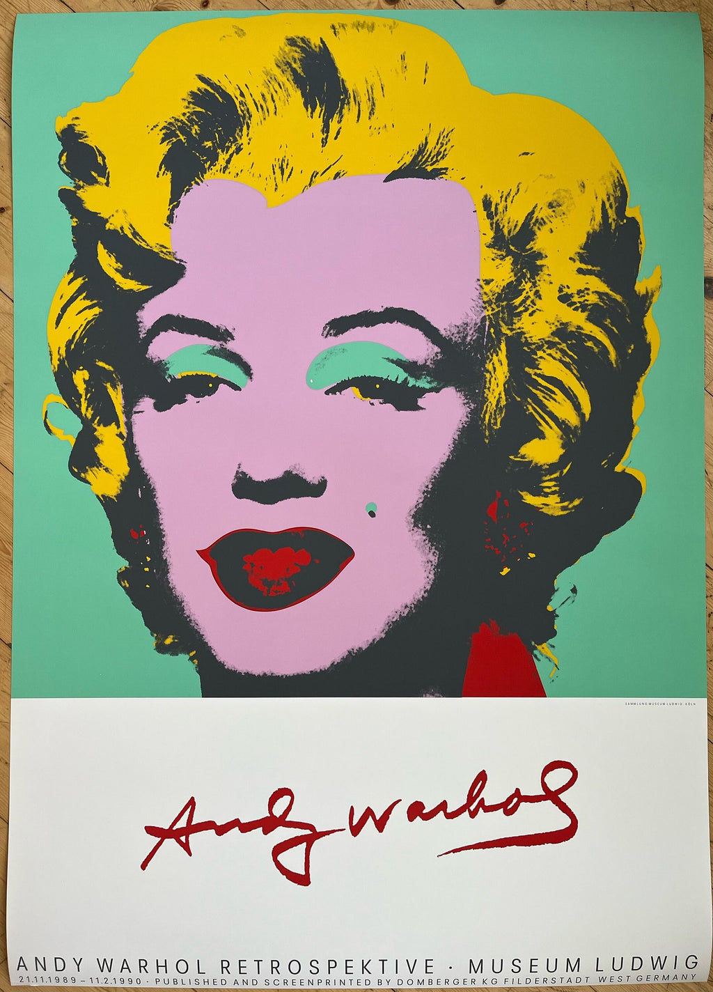 Andy Warhol - "Marilyn". ScreenPrint.  Original vintage advertising poster.