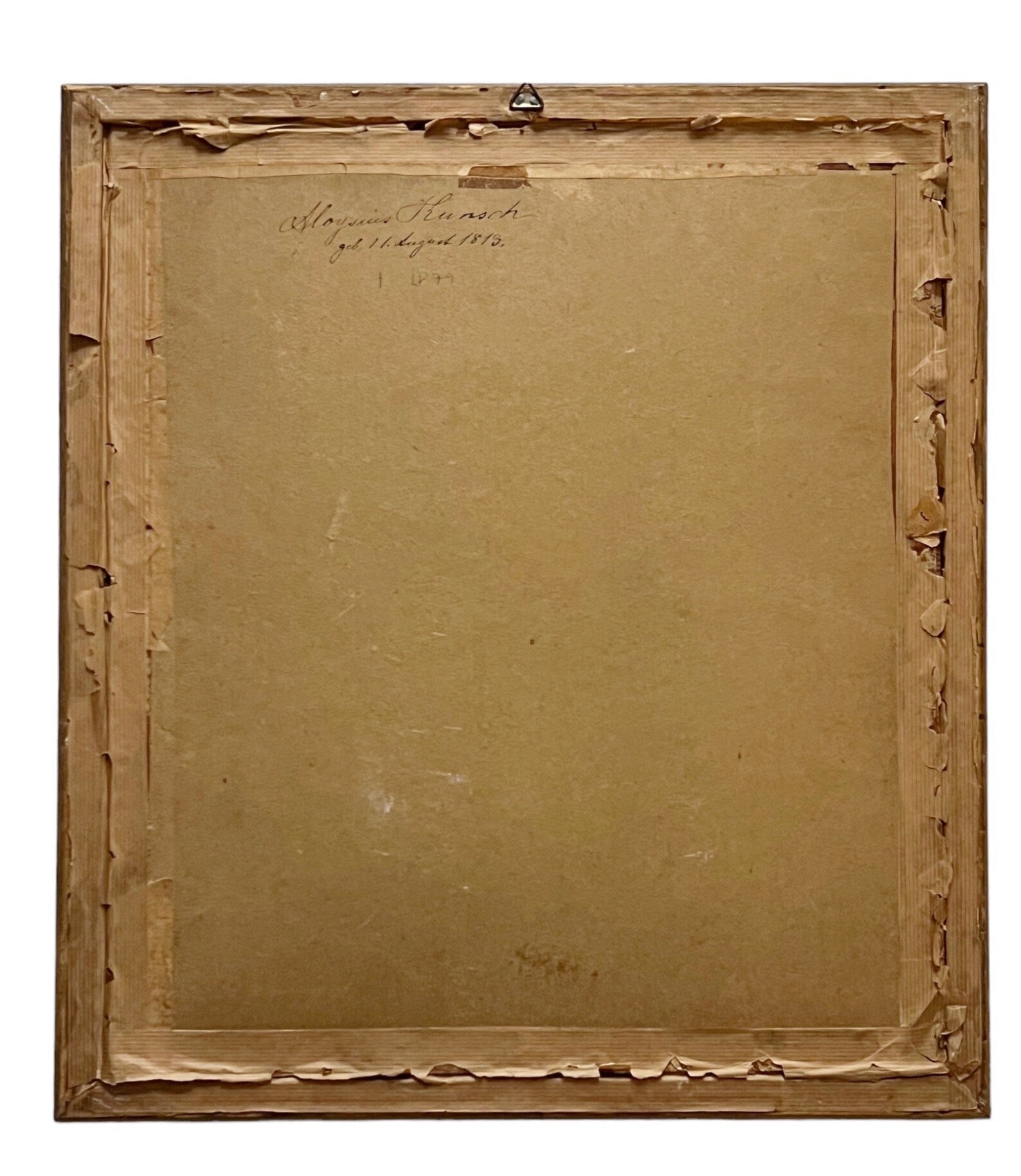 Antique German Pastel Portrait of a Gentleman, Mid 19th Century Framed Biedermeier Male Portrait