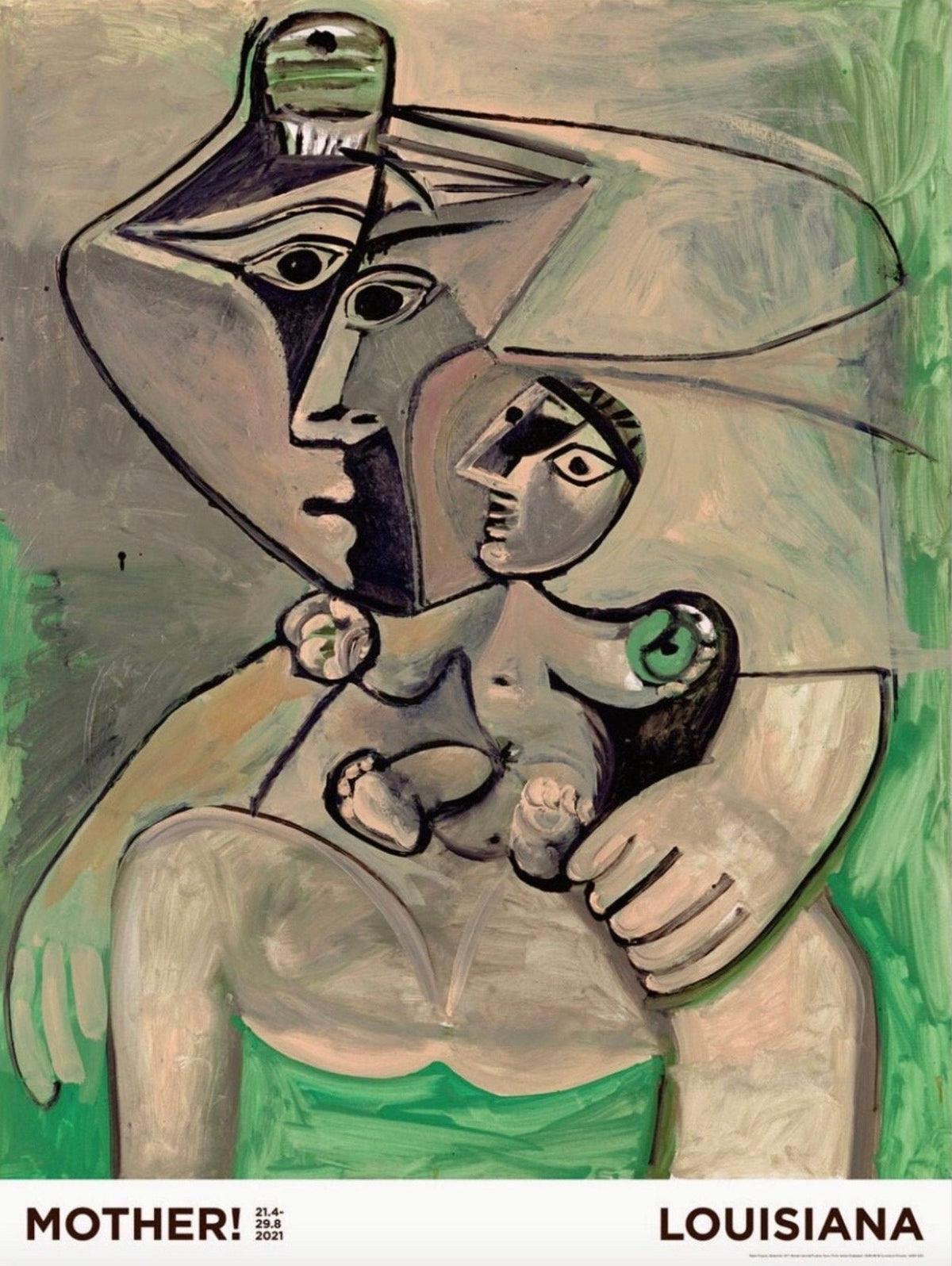 Pablo Picasso - "Maternité". Original Exhibition Museum Poster.
