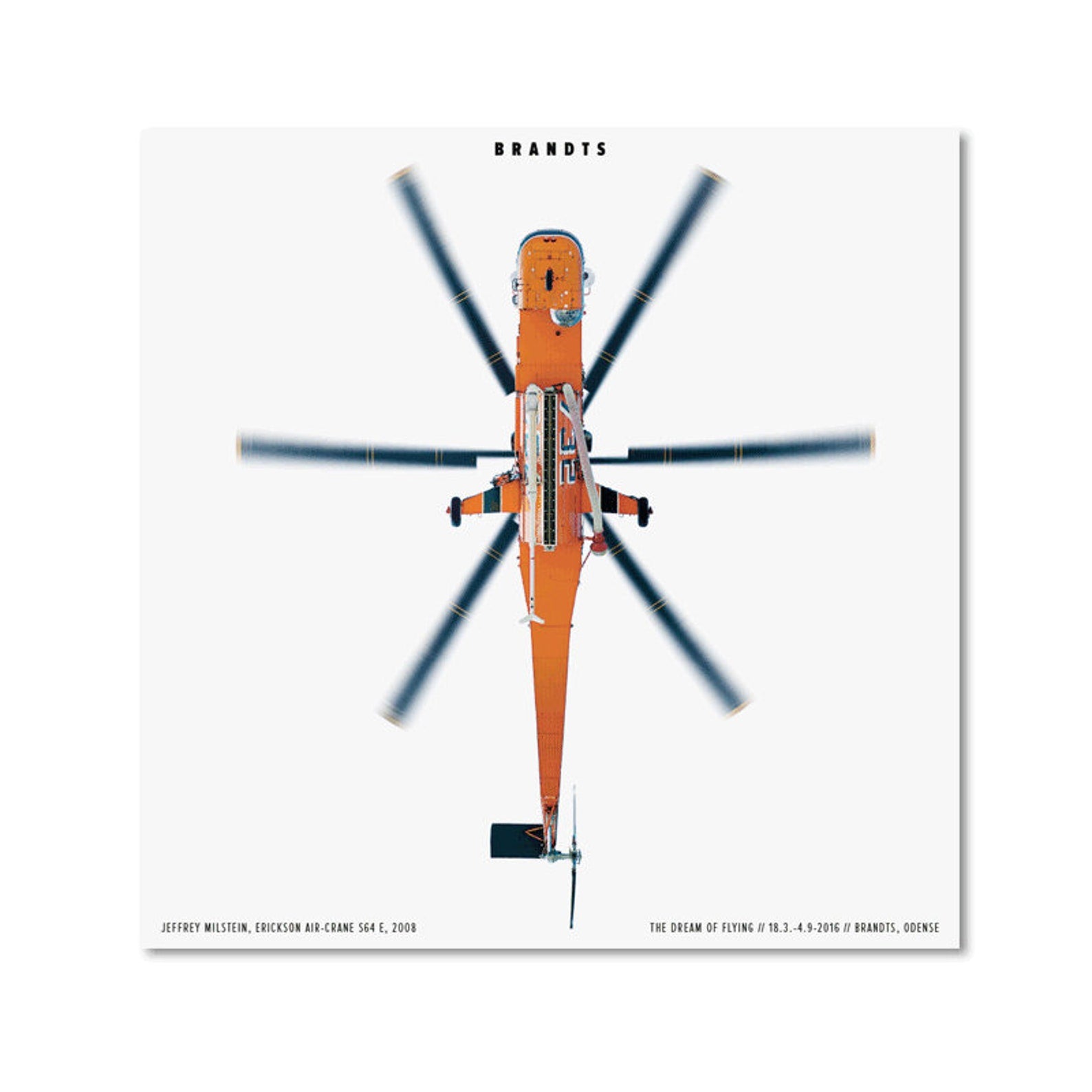 Jeffrey Milstein, Helicopter, Original Exhibition Museum Poster