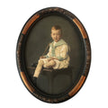 Antique Edwardian Child Portrait c.1900. Hand Coloured Photograph. Pastel & Watercolour. Germany