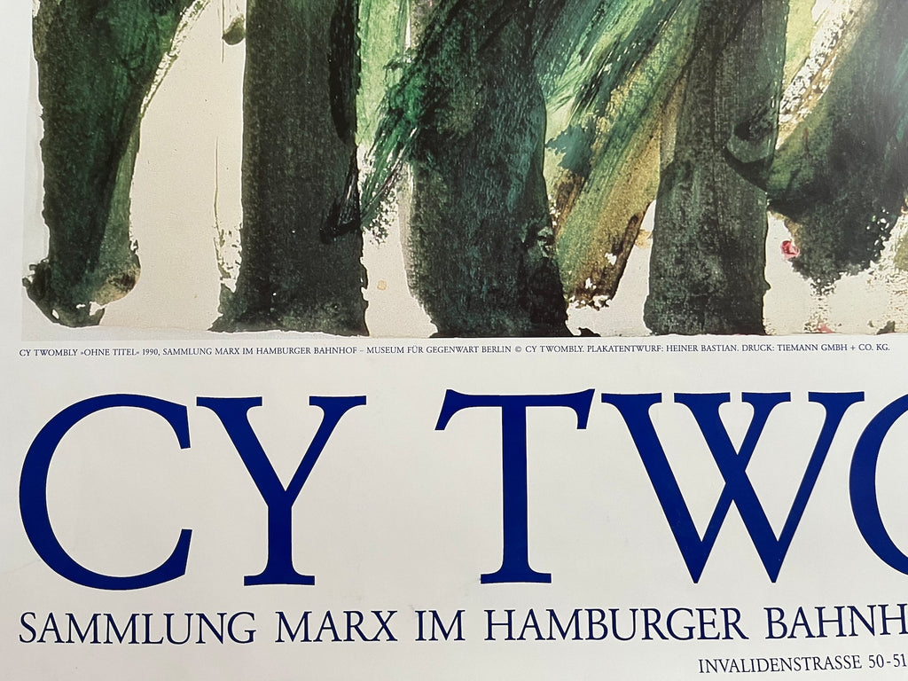 Cy Twombly - "Untitled". Original Exhibition Museum Poster. 1990