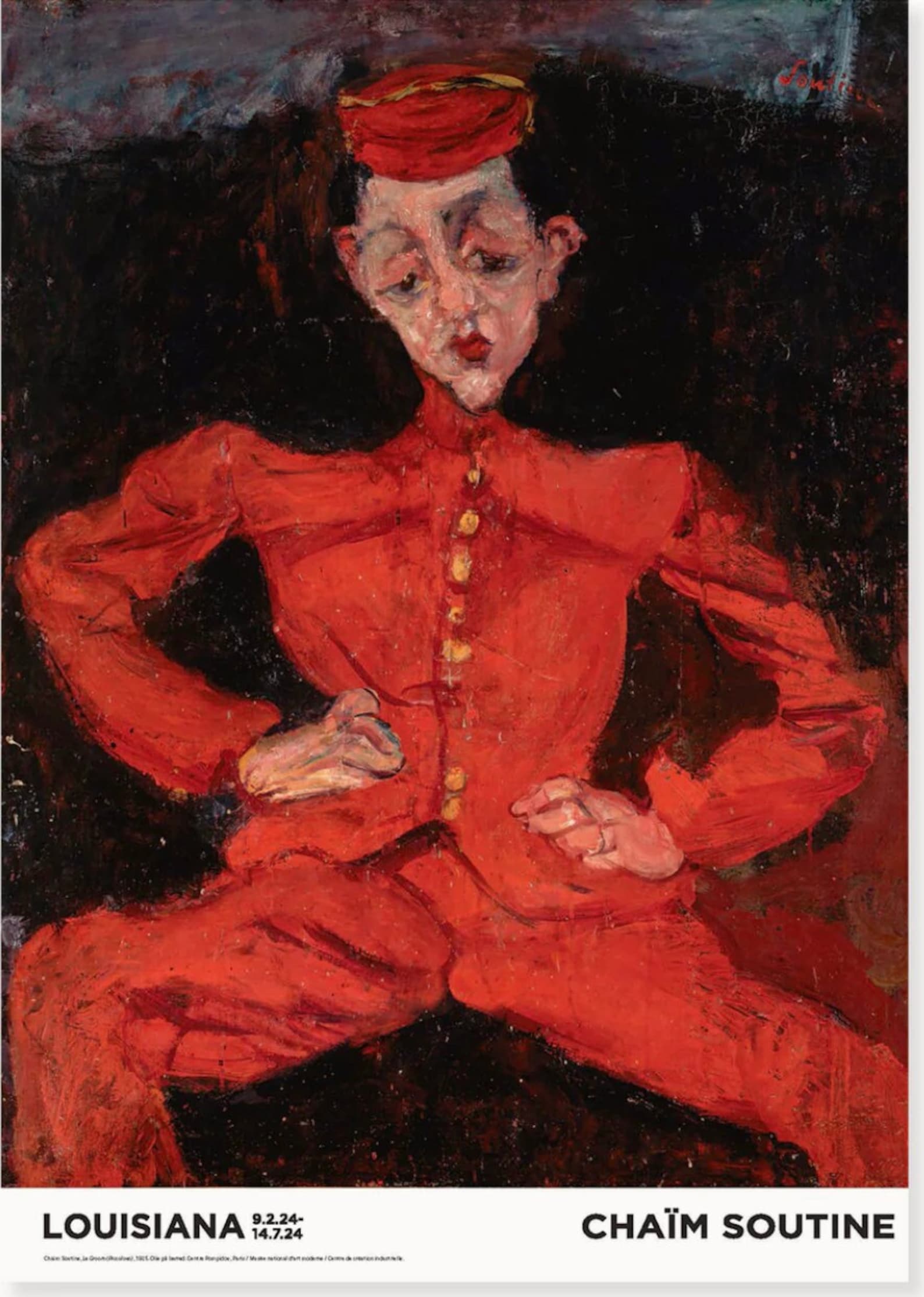 "Le Groom" - Chaim Soutine. Original Exhibition Museum Poster