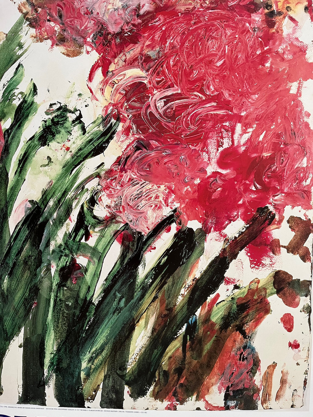Cy Twombly - "Untitled". Original Exhibition Museum Poster. 1990