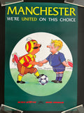 Air India Poster, Original Vintage Travel Poster, Manchester