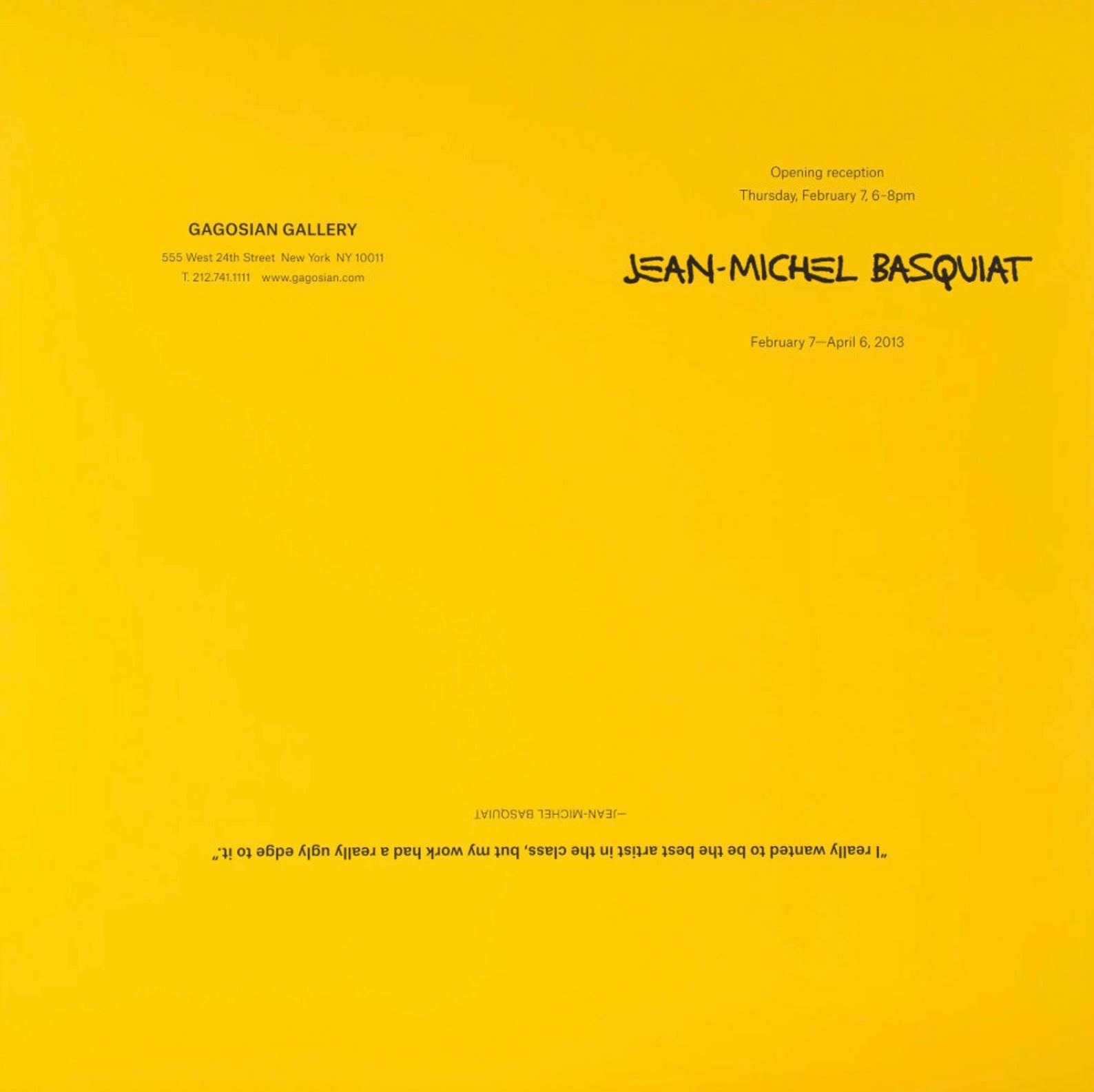 Jean-Michel Basquiat. Original Exhibition Museum Poster.