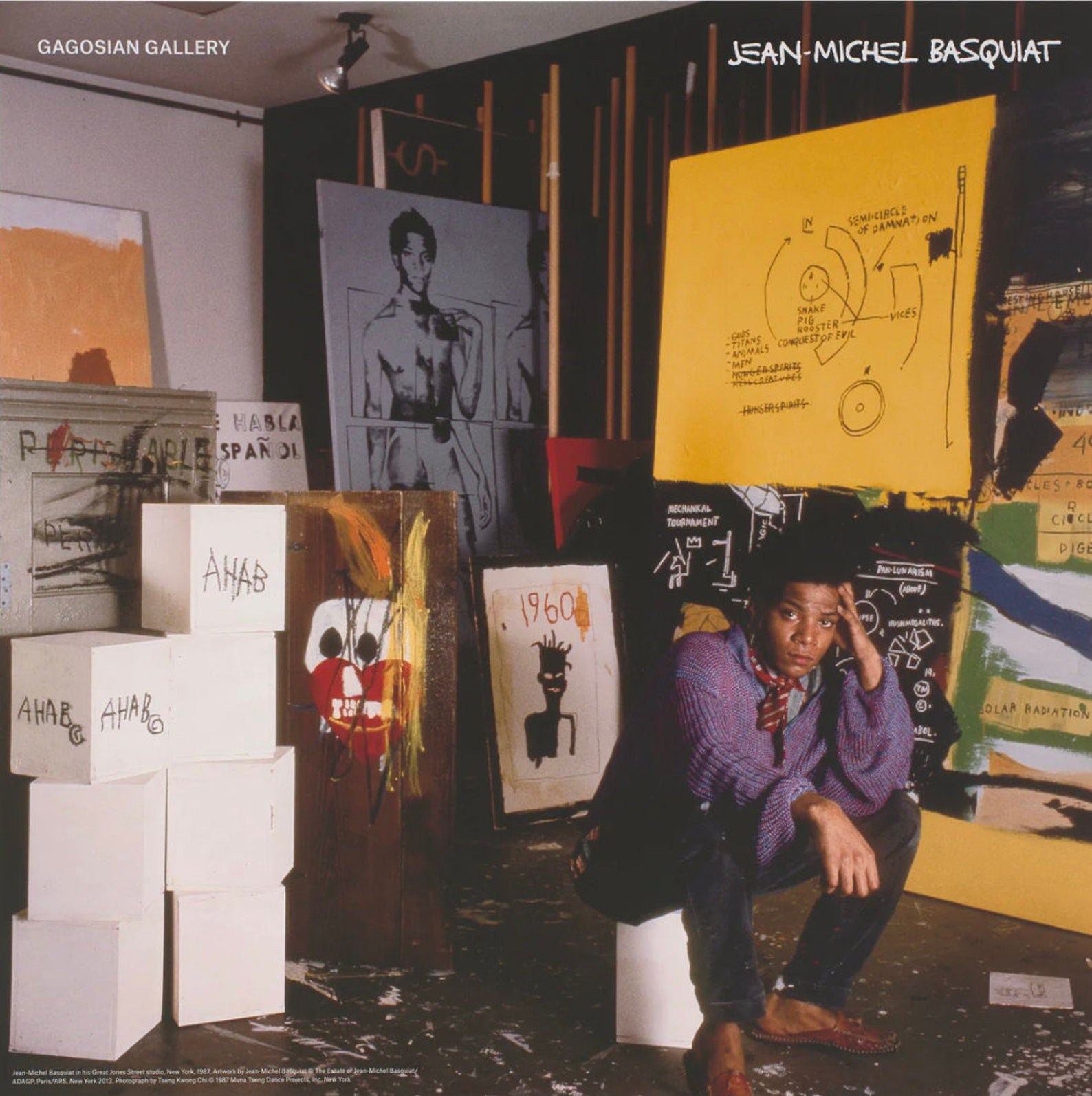 Jean-Michel Basquiat. Original Exhibition Museum Poster.