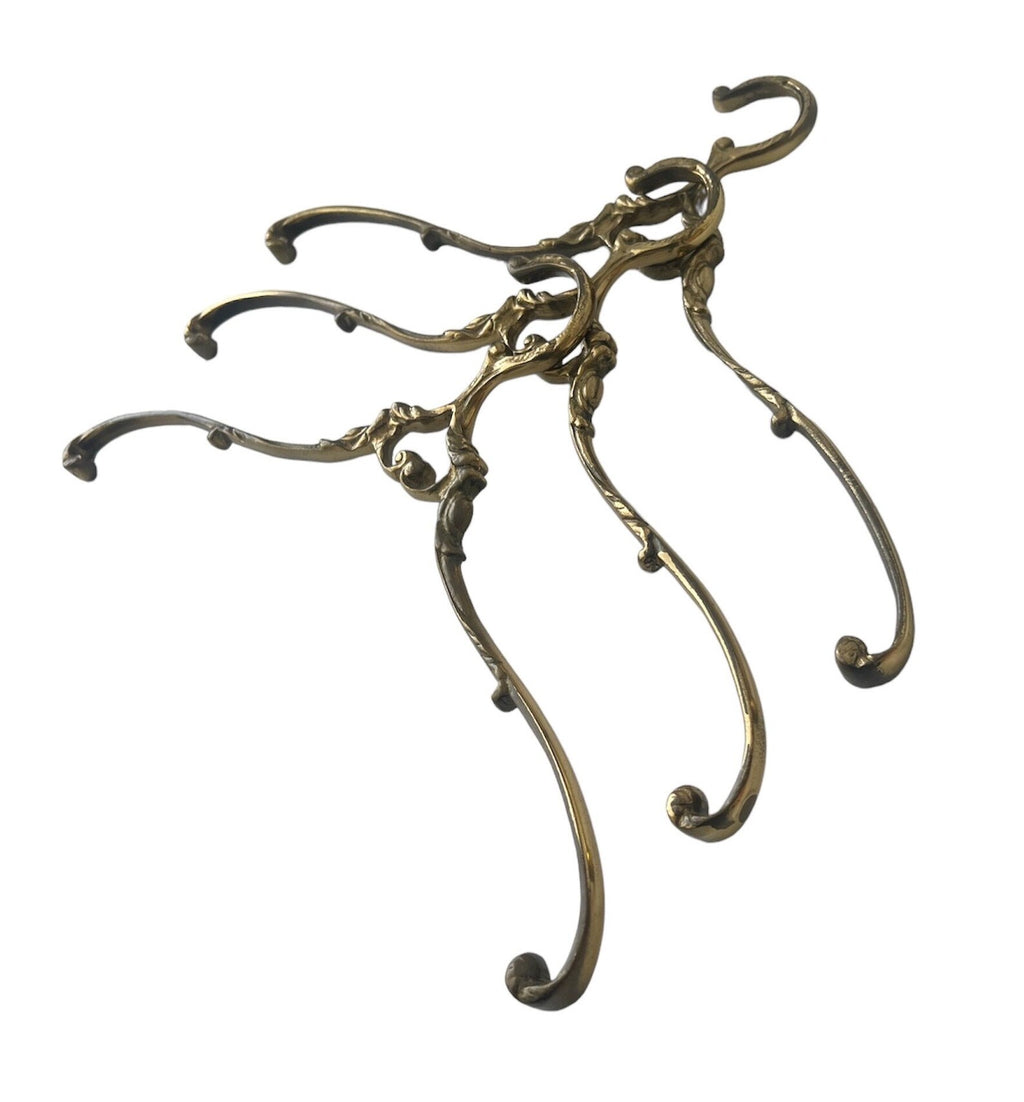 Antique Bronze Clothes Hanger: Rococo Revival Garment Display, c.1900