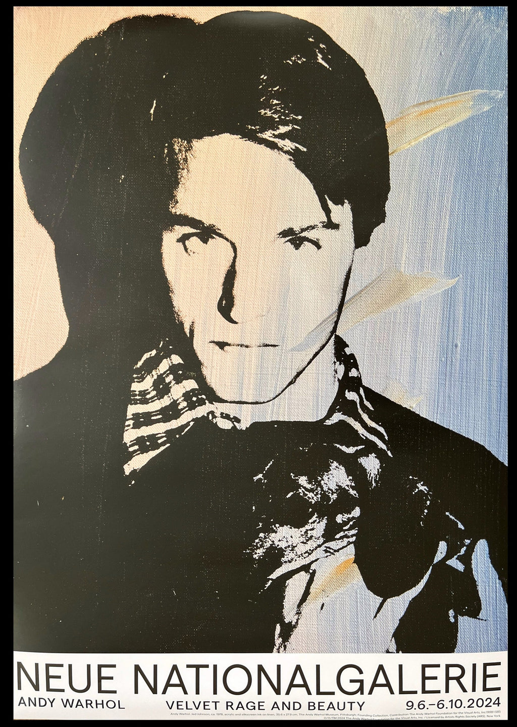 Andy Warhol - "Jed Johnson". Original Museum Poster