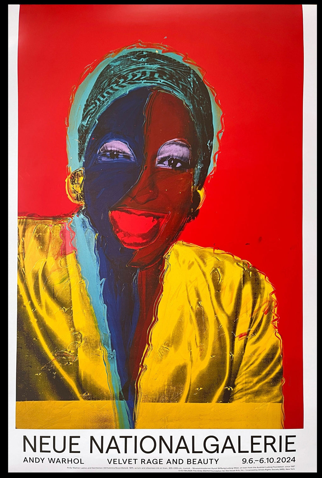 Andy Warhol - "Ladies and Gentlemen ( Wilhelmina Ross )". Original Museum Poster