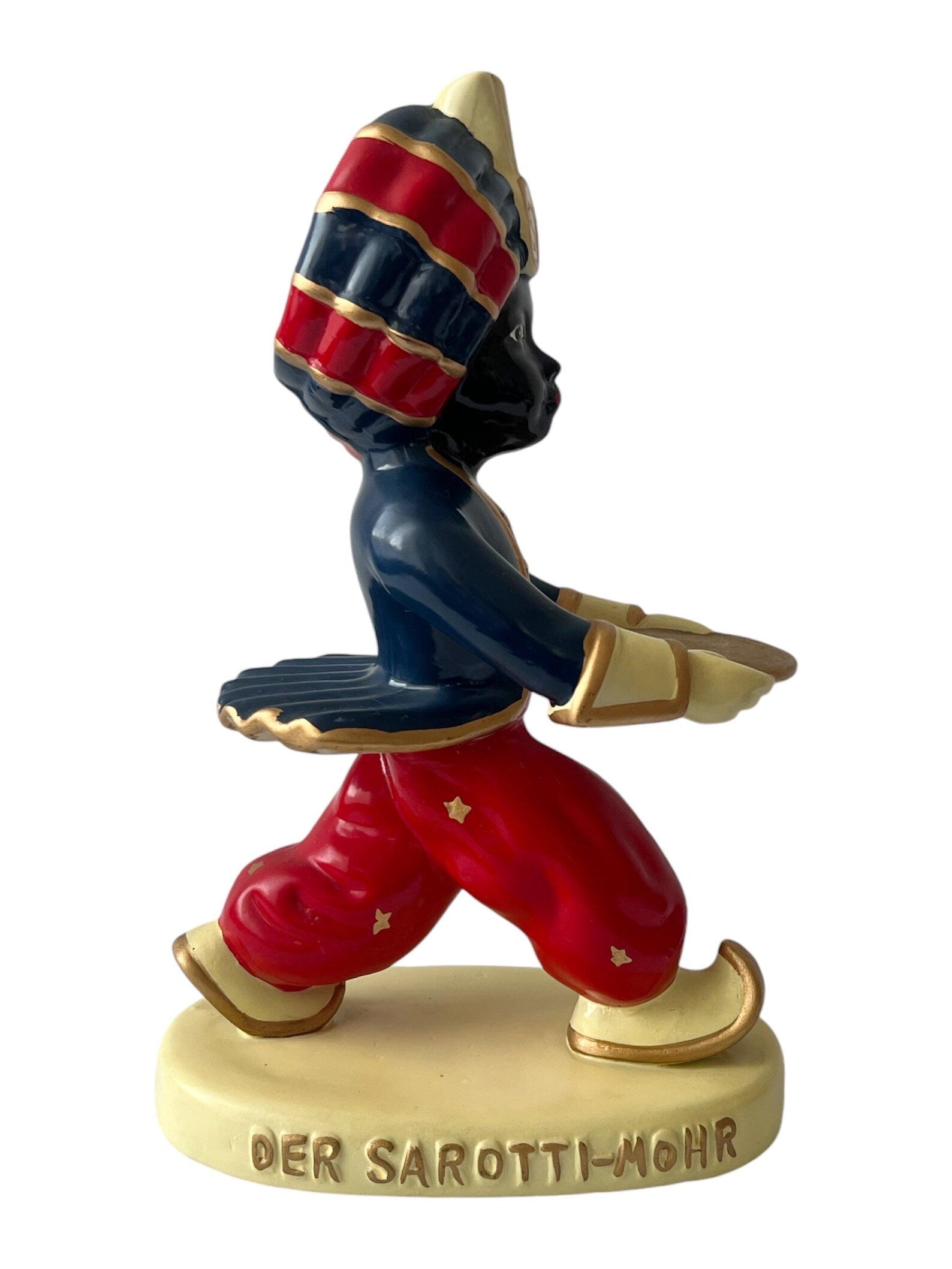 Vintage Graf by Gerlitzen Porcelain Sarotti Mohr Advertising Figure, 28 cm.