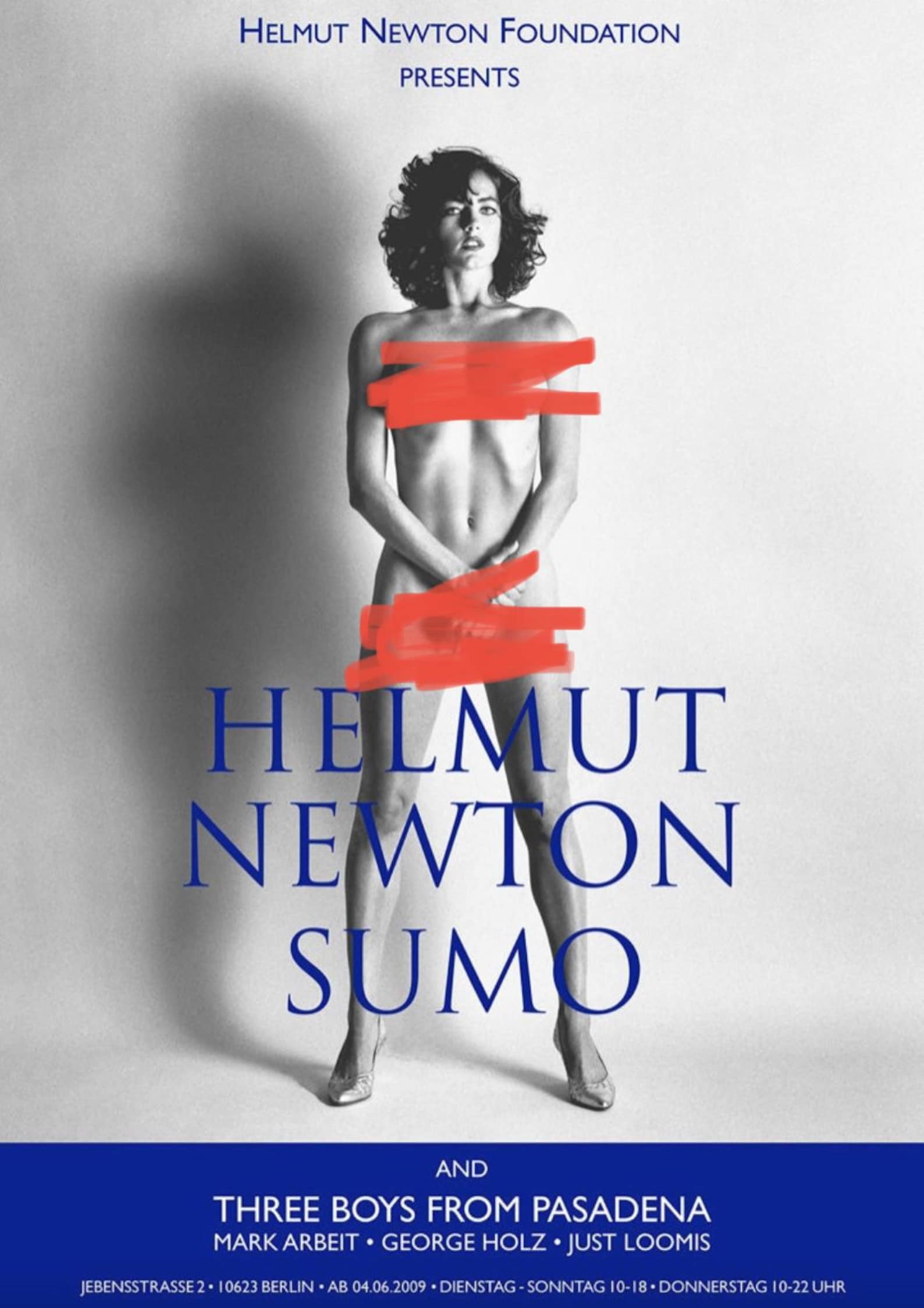 Helmut Newton, Sumo, Original Exhibition Museum Poster