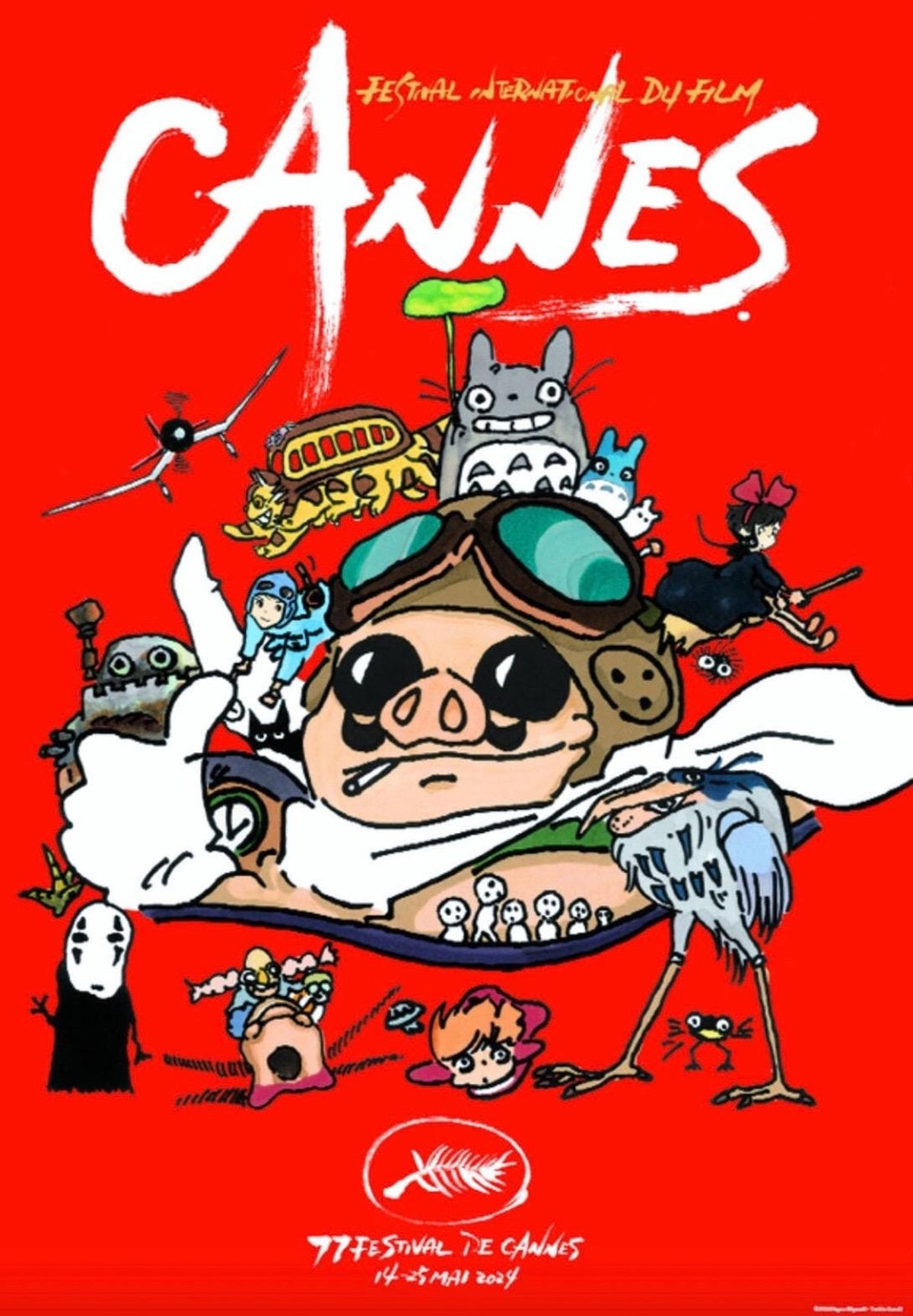 Studio Ghibli, Toshio Suzuki, Original Cannes Film Festival Poster