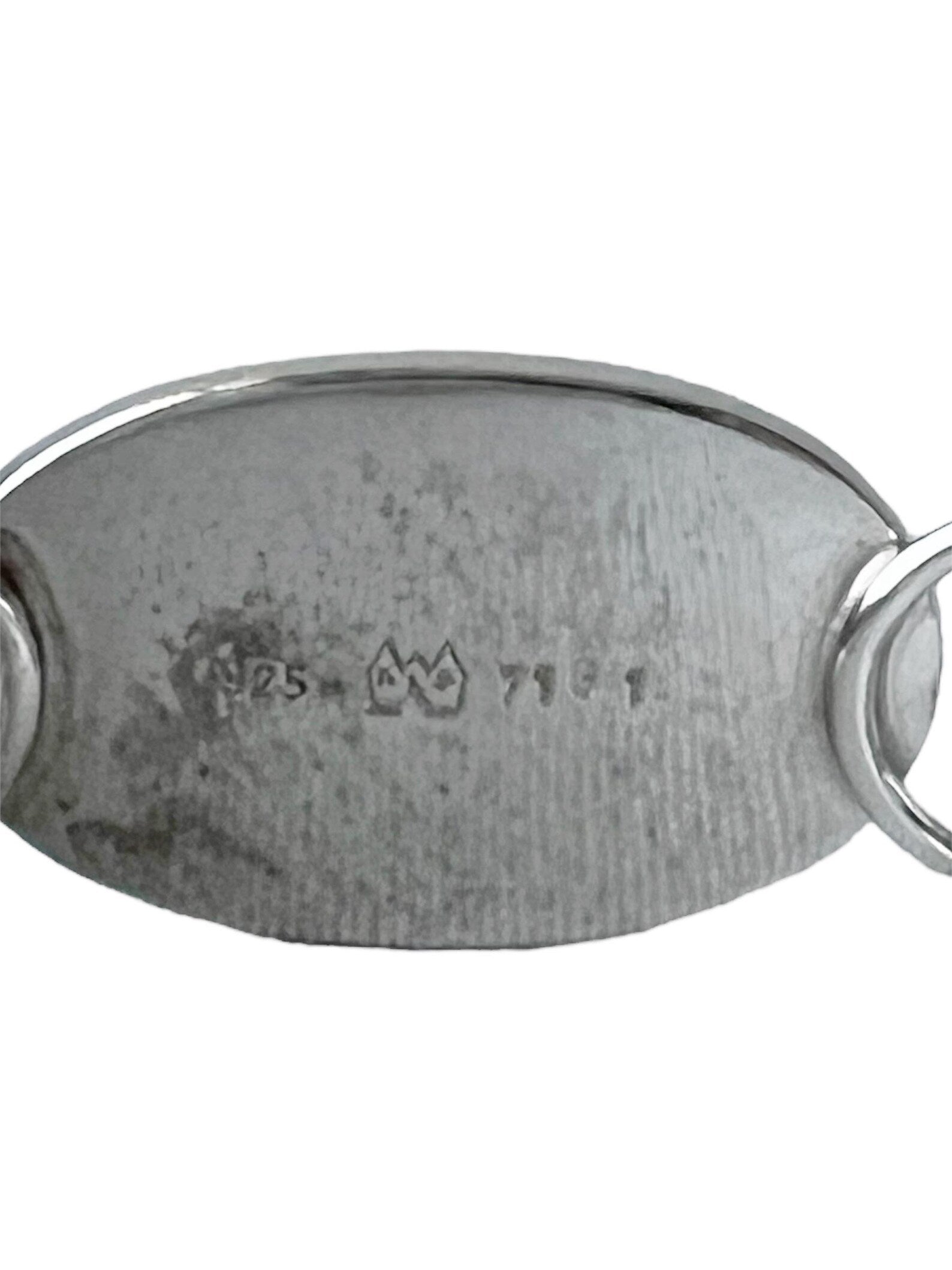 Vintage Katja Lührs Lübeck (KLS) Silver Bracelet with Baltic Amber