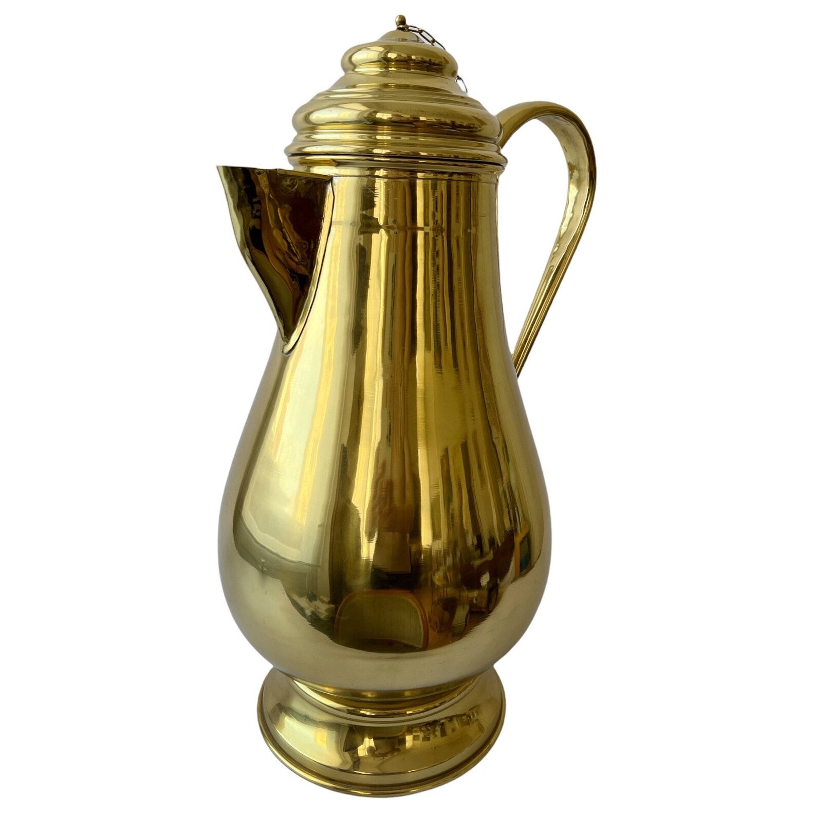 Vintage Oversized Brass Jug – XL Display Pot for Interiors