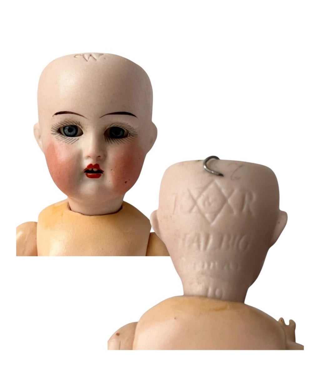 Antique Kammer & Reinhardt Bisque Mignonette Doll: 7.5" Sleeping Eyes