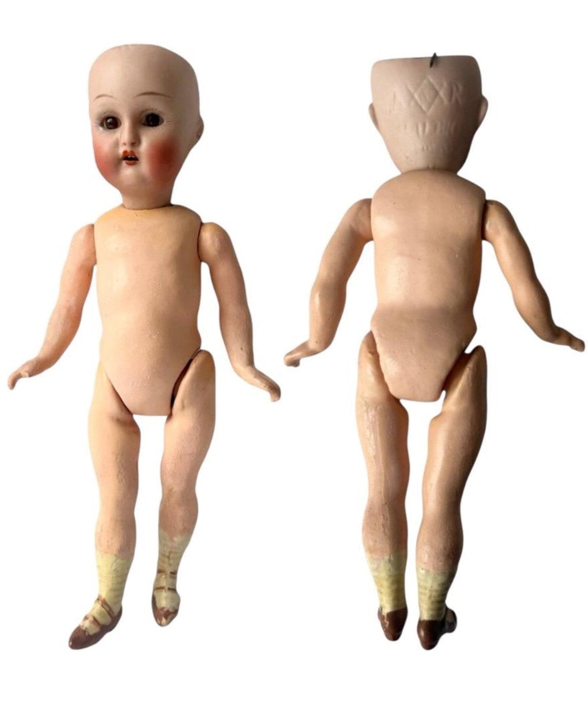Antique Kämmer & Reinhardt Halbig Bisque Head Mignonette Doll . 19 cm - 7.5 in