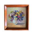 Floral Still Life Oil Painting by Hedda Hawlitzek (1900–1974). Mid-Century Signed Art