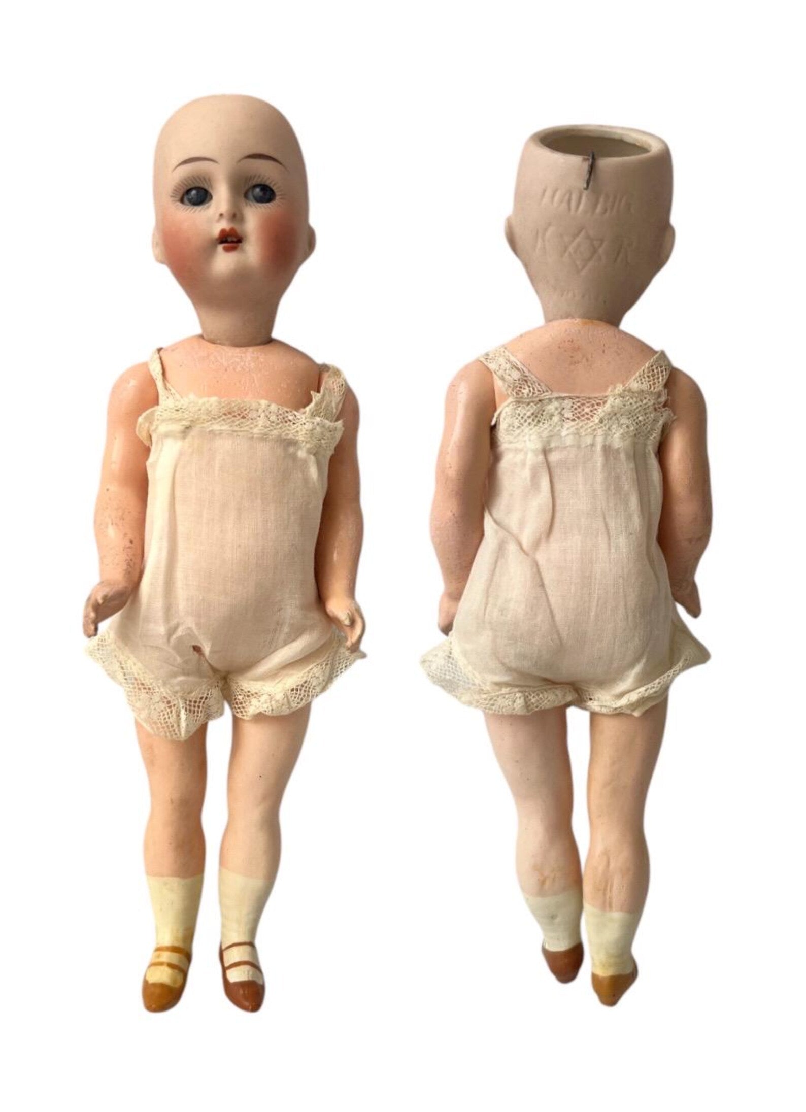 Antique Kämmer & Reinhardt Halbig Bisque Head Mignonette Doll with Original Clothing