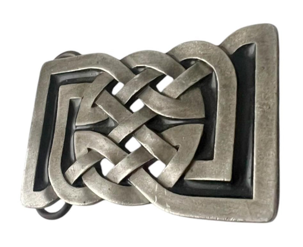 Vintage 1999 Bergamot Pewter Celtic Knot Belt Buckle.