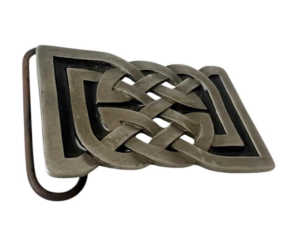 Vintage 1999 Bergamot Pewter Celtic Knot Belt Buckle.