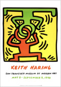 Keith Haring - "Headstand". Original Exhibition Museum Poster. 1998