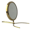 Vintage Brass Vanity Mirror Two-Sided Magnifying Germany 1950s