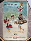 Air India Poster, Original Vintage Travel Poster, Madhya Pradesh