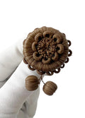 Antique Victorian Hairwork Brooch. Intricate Mourning Jewelry Keepsake