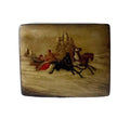 Vintage Palekh Lacquer Box Winter Troika Scene USSR Hand Painted