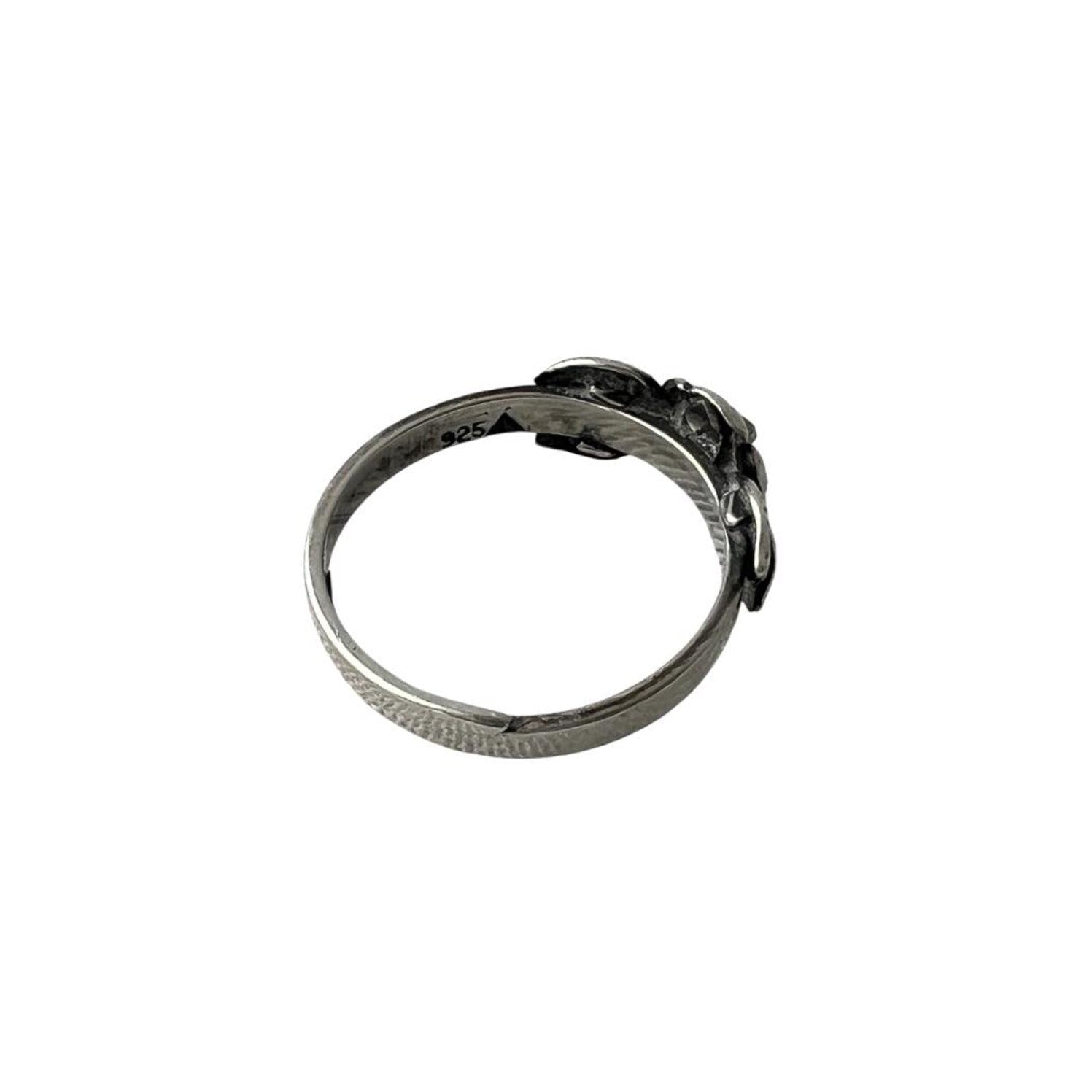 Vintage TEKA Sterling Silver Rose Ring, Adjustable 925 Floral Ring, Theodor Klotz