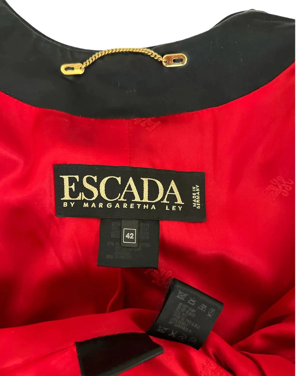 Vintage Escada Velvet Jacket Margaretha Ley Germany 80s 90s Beaded Blazer