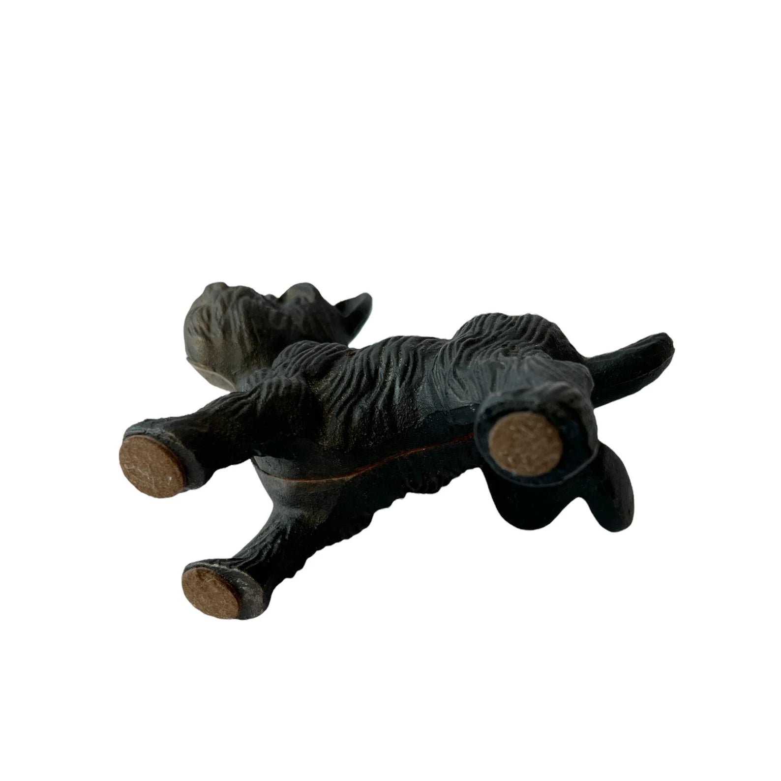 Vintage Cast Iron Scottie Dog Doorstop Black Terrier Bookend