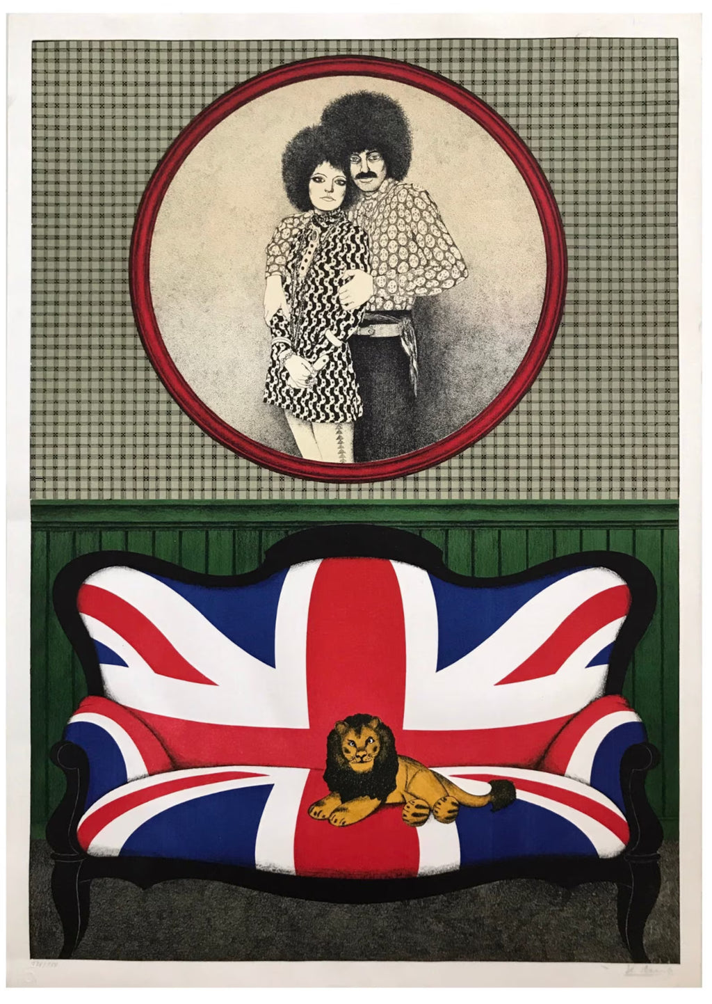Klaus Moritz “London Mix” Signed Lithograph • Limited Edition Art Print. 1970s