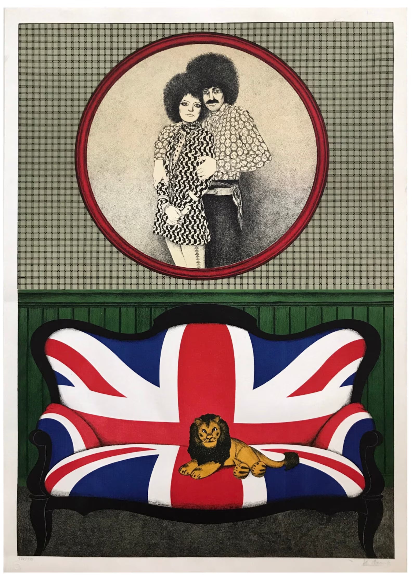 Klaus Moritz “London Mix” Signed Lithograph • Limited Edition Art Print. 1970s