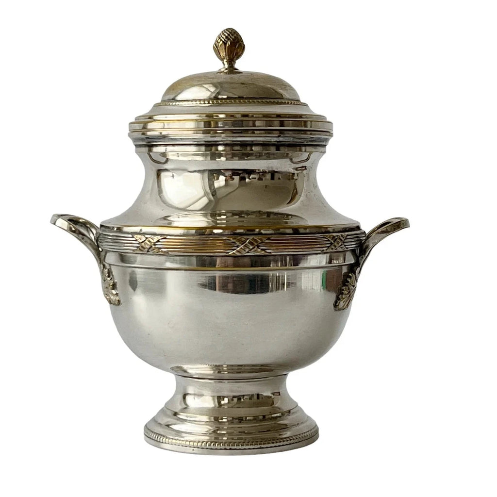 Antique Silver-Plated 5-Piece Tea & Coffee Set, French Regency Style (Circa 1910–1920s)