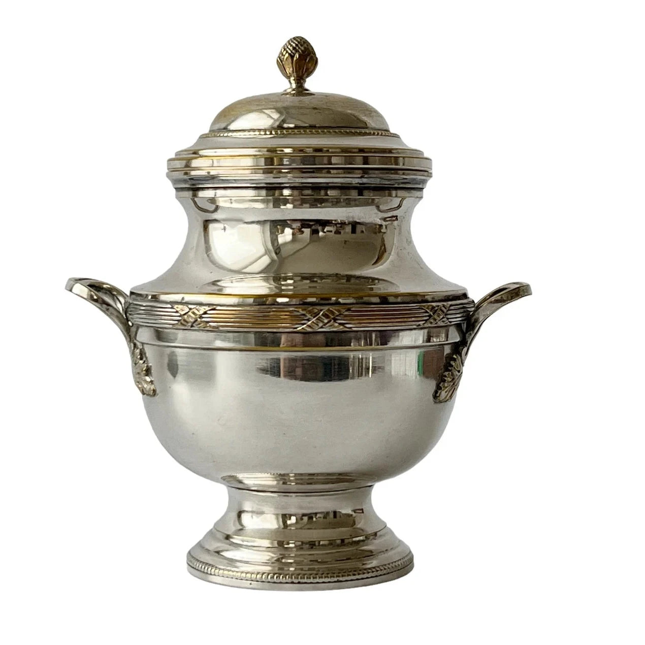 Antique Silver-Plated 5-Piece Tea & Coffee Set, French Regency Style (Circa 1910–1920s)