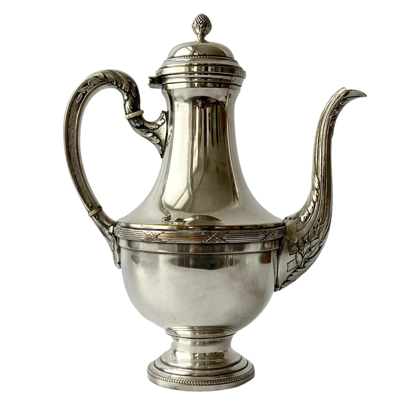 Antique Silver-Plated 5-Piece Tea & Coffee Set, French Regency Style (Circa 1910–1920s)